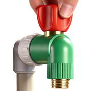 Leak Proof Angle Valve, Safety Water Stop, 0.78x0.78 Inches Outlet with Secure Shut Off, PP and Brass Material, Plumbing Tool with Reliable Design, Stop Valve for Bathroom and Kitchen Use