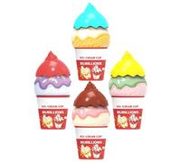 Leak Proof bubbleToy Set - 4 Pack Ice Cream bubbleBottles with Wand for Kids | Spill Resistant Handheld bubbleBlower Toy for Boys Girls, Outdoor Fun, Birthday, Yard, Beach, Summer Activities