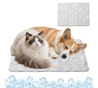 Leak-Proof Dog Cooling Mat - Soft Foldable Indoor Pet Sleeping Pad | Waterproof Mat With Leak-Proof Cover, Foldable Pad With Soft Fabric, Portable Bed And Cooling Gel, Bed Mat For Senior Dogs