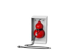 Leak Proof Gobelet isotherme Style Gourd - Mini mug portable en acier inoxydable 316, gobelet à paille esthétique for les déplacements(Red,518ml)