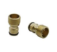 Leak-proof pipe hose fittings 1/2" Male Thread Water Pipe Connector Copper Hose Tap Connector Garden Car Wash Faucet Adaptor Quick Connector 20 Pcs (Color : Green, Diameter : 1/2'')