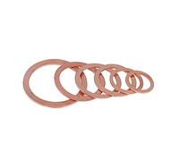 Leak-Proof Pipe Hose Fittings 10PCS/Pack of 2mm Thickness M4 5 6 7 8 10 12 14 15 16 17 18 20 21 22 24 25 26mm Copper Gasket Solid Gasket Oil Pan Oil Seal (Size : 18x35x2mm) Brass Hose