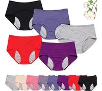 Leak Proof Underwear for Women, Washable Incontinence Pants with Pelvic Floor Support, Reusable Incontinence Underwear (5pcs-a,3XL)