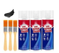Leak Repair Cream,Spray D'étanchéité Imperméable Avec Pinceau, Spray Etancheite Exterieur Toiture Liquide D'étanchéité Transparent, Revêtement Imperméable, Sprays Hydrofuge Toiture (3)