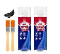 Leak Repair Cream,Spray D'étanchéité Imperméable Avec Pinceau, Spray Etancheite Exterieur Toiture Liquide D'étanchéité Transparent, Revêtement Imperméable, Sprays Hydrofuge Toiture (2)