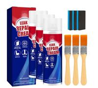 Leak Repair Cream Spray, Leak Repair Waterproof Sealant Spray, Waterproof Sealing Sprays with Brush for Roofs, Window Sill, & Toilet (3 Pcs,Transparent)