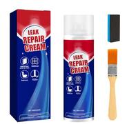 Leak Repair Cream Spray, Leak Repair Waterproof Sealant Spray, Waterproof Sealing Sprays with Brush for Roofs, Window Sill, & Toilet (1 Pcs,White)