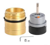 LeakFree RP50587 Cartouche de rechange pour robinet avec fonction de réglage de la température, installation simple avec écrou de capot en laiton (A)