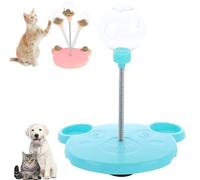 Leaking Treats Ball Pet Feeder Toy, Dog Food Dispenser Toy, Cat Treat Dispenser, Feeder for Cats Puppy and Small Dogs, Pet Toy Treat Dispenser (Blue)