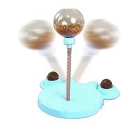 Leaking Treats Balle d'alimentation pour animaux de compagnie, balle interactive distributrice de friandises à l' à chat, puzzle de nourriture pour chats et chiens, jouet de chasse et d'exercice