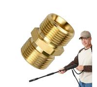 Leakproof Hose Fittings, Durable Hose Extension Connector, 0.87x1.3 Inches Pressure Washer, Car Wash, Boat Cleaning Accessories, Quick Connect Adapter for Home Outdoor Watering Systems Use