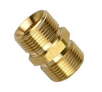 Leakproof Hose Fittings, Durable Hose Extension Connector, 0.87x1.3 Inches Pressure Washer, Car Wash, Boat Cleaning Accessories, Quick Connect Adapter for Home Outdoor Watering Systems Use
