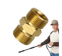 Leakproof Hose Fittings, Durable Hose Extension Connector, 0.87x1.3 Inches Pressure Washer, Car Wash, Boat Cleaning Accessories, Quick Connect Adapter for Home Outdoor Watering Systems Use