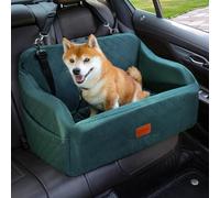 Lealchum Siège Auto rehausseur pour Chiens de Taille Moyenne, Deux laisses de sécurité à Clipser pour Deux Petits Chiens, siège de Voiture Amovible, Lavable et Confortable, Facile à Installer et à