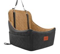 Lealchum Siège de voiture pour chiens de taille moyenne, facile à installer avec sangles réglables, fond antidérapant, entièrement amovible et lavable, siège de voiture confortable pour chiot