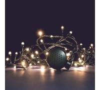 LEALIGHT blachere illumination Guilande de Noël musicale - 6m - 4 chansons enregistrées - 96 LED Blanc chaud super brillantes