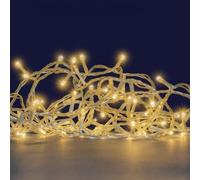 LEALIGHT blachere illumination Guirlande de Noël lumineuse à piles - 6m - 2 animations et Timer (Blanc chaud)