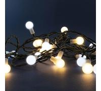 LEALIGHT blachere illumination Guirlande de Noël lumineuse Cherrylight - 8m - Blanc chaud et FLASH - Intérieur/extérieur