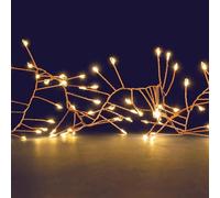LEALIGHT blachere illumination Guirlande lumineuse de Noël - 5m - Blanc chaud - 500 LED en grappe