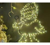 LEALIGHT blachere illumination Père Noël Micro LED - Blanc Chaud - 220 LED - Intérieur/Extérieur IP44