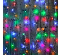 LEALIGHT blachere illumination Rideau de lumière multicolore 2 m x 2 m - 96 LED - 17 couleurs + 8 modes animés - Télécommande & timer - Connectable x3 - Intérieur/extérieur IP44