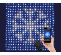 LEALIGHT blachere illumination Rideau lumineux personnalisable - Connecté Bluetooth