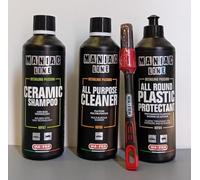 Lealine.it Kit Mafra Brosse Rouge + Ceramic Shampoing + All Purpose Cleaner + All Round Plastic Protectant