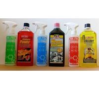 Lealine.it Kit Mafra Shampooing Power + Supermafrasol + Fallout Iron Remover + Lealine Flacon Professional Care 500 ml avec Pulvérisateur Ma-Fra (Bleu) + (Vert) + (Rouge)