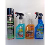 Lealine.it Ma-Fra Kit Scic Green + Glass Cleaner + Traitement 3 en 1 Plastiques + Traitement 3 en 1 Tissus