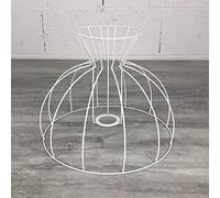Lealoo Carcasse Abat-Jour Cloche à Collerette 30 cm, Armature Dôme 12 Branches en epoxy anticorrosion, pour E27