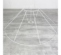 Lealoo Carcasse Abat-Jour Conique 60 x 30 cm, Armature 8 Branches, epoxy anticorrosion, E27