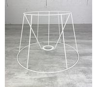 Lealoo Carcasse Abat-Jour Tambour 30 cm, Armature Cone 8 Branches en epoxy anticorrosion, pour E27