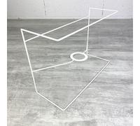 Lealoo Carcasse Applique Rectangle Murale 30x20 cm, en epoxy anticorrosion, pour E27, à décorer