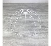 Lealoo Carcasse Suspension Cloche 30 cm, Abat-Jour Armature Dôme 10 Branches en epoxy anticorrosion, pour E27