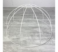 Lealoo Carcasse Suspension Cloche 45 cm, Abat-Jour Armature Dôme 10 Branches en epoxy anticorrosion, pour E27