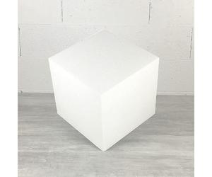 Lealoo Cube en polystyrène 30 x 30 x 30 cm, Polystyrène densité Pro, 28 kg/ m3