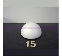 Lealoo Demi-Sphère de 15 cm de diamètre, Dôme Creux en polystyrène de 7.5 cm de Haut
