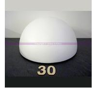 Lealoo Demi-Sphère de 30 cm de diamètre, Dôme Creux en polystyrène de 15 cm de Haut