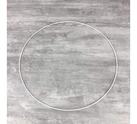 Lealoo Grand Cercle métallique Blanc diam. 45 cm pour Abat-Jour, Anneau epoxy Blanc Attrape rêves