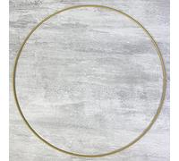 Lealoo Grand Cercle métallique doré Ancien, diam. 50 cm pour Abat-Jour, Anneau epoxy Or Attrape rêves