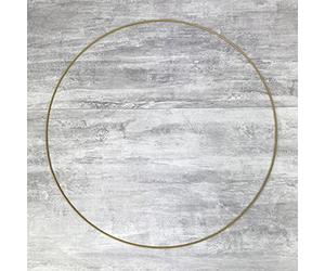 Lealoo Grand Cercle métallique doré Ancien, diam. 60 cm pour Abat-Jour, Anneau epoxy Or Attrape rêves