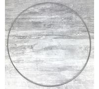 Lealoo Grand Cercle métallique Gris Acier, diam. 70 cm pour Abat-Jour, Anneau epoxy argenté Mat Attrape rêves