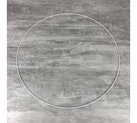 Lealoo Grand Cercle XXL métallique Blanc diam. 70 cm pour Abat-Jour, Anneau epoxy Blanc Attrape rêves
