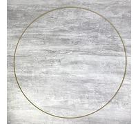 Lealoo Grand Cercle XXL métallique doré Ancien, diam. 90 cm pour Abat-Jour, Anneau epoxy Or Attrape rêves