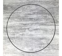 Lealoo Grand Cercle XXL métallique Noir, diam. 80 cm pour Abat-Jour, Anneau epoxy Attrape rêves