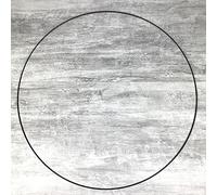 Lealoo Grand Cercle XXL métallique Noir, diam. 90 cm pour Abat-Jour, Anneau epoxy Attrape rêves