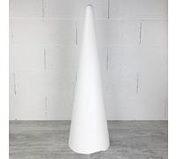 Lealoo Grand Cône polystyrène avec morceau manquant, hauteur 80 cm, Diamètre de base 25 cm