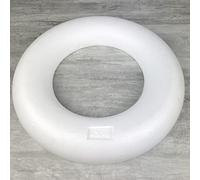 Lealoo Grand Demi-Anneau/Couronne polystyrène à Fond Plat, 45 cm, Haute densité