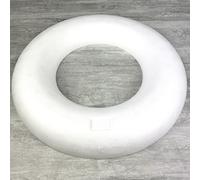 Lealoo Grand Demi-Anneau/Couronne polystyrène à Fond Plat, 50 cm, Haute densité
