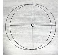 Lealoo Grand Set d'Ossature Noir diam. 90 cm pour Suspension ou Abat-Jour, Anneaux Ronds en Epoxy, pour Douille diam 40mm, E27